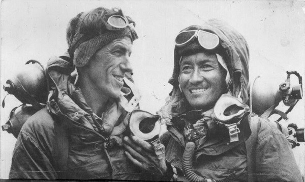 Tenzing Norgay and Edmund Hillary (file picture)