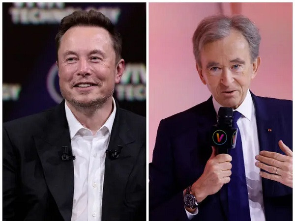 Elon Musk and Bernard Arnault (symbolic picture)