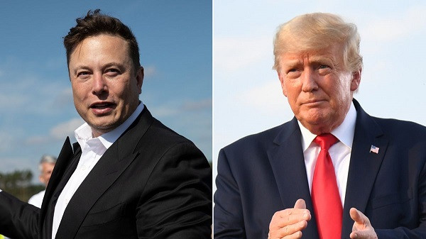 Elon Mask and Donald Trump  (file picture)