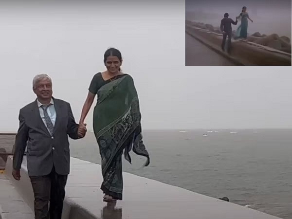 Couple's Recreation of Mumbai Rains (symbolic picture)