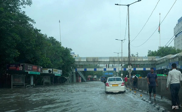 Flooded Delhi Street (symbolic picture)