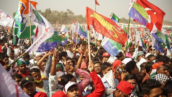 CPM, Congress, and ISF Stage Joint Rally  (symbolic picture)