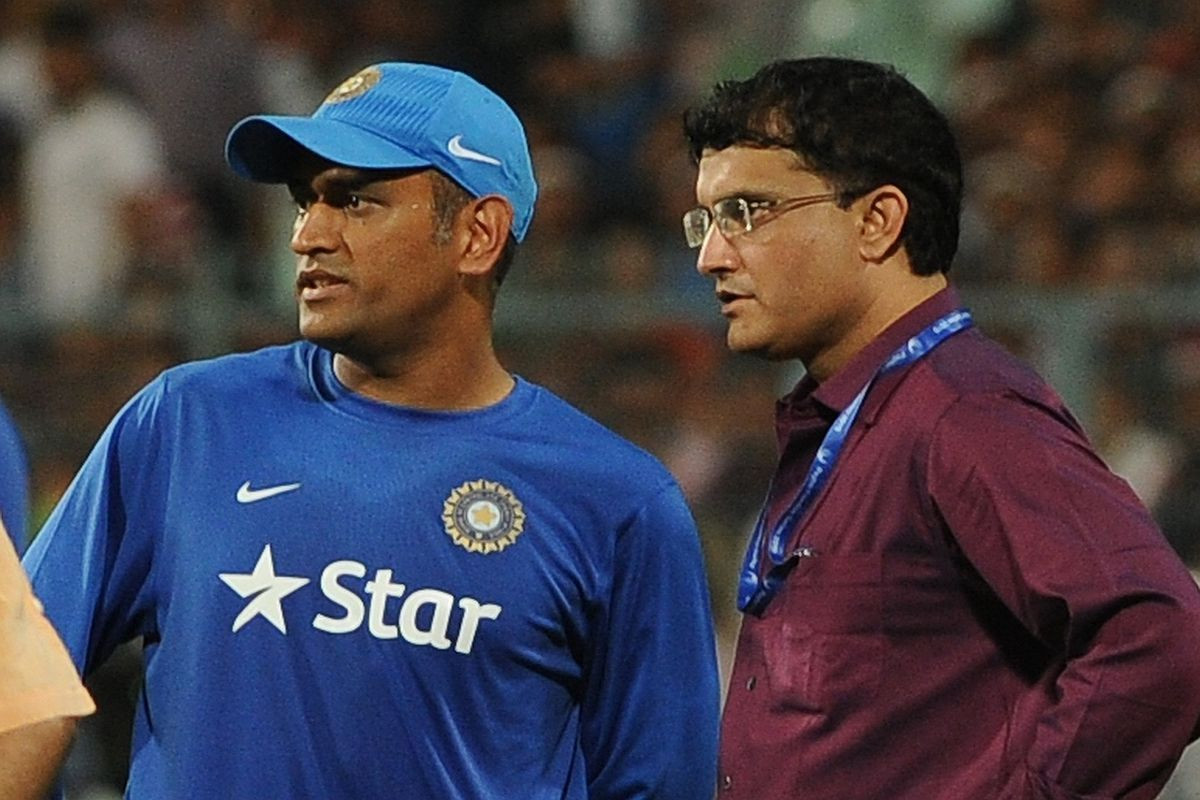 Sourav Ganguly and  MS Dhoni (symbolic picture)