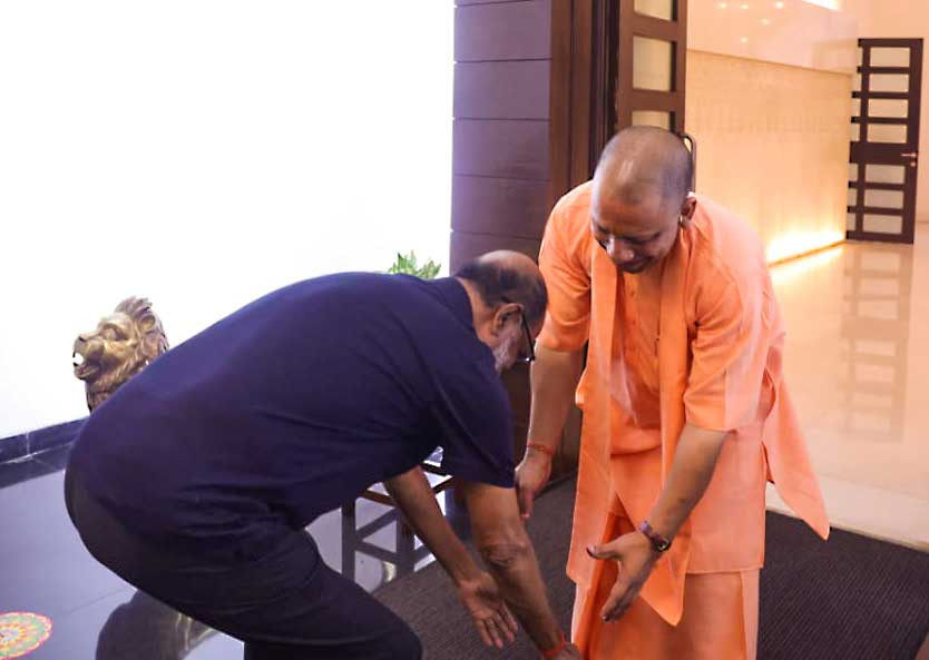 Rajinikanth and Yogi Adityanath (symbolic picture)