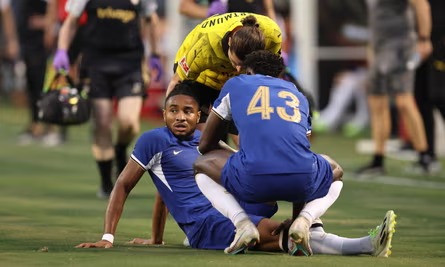 Chelsea lose Christopher Nkunku to injury in pre-season draw with Dortmund