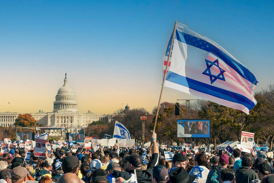 March in support of Israel in wake of Gaza incident, Washington DC, November 14, 2023