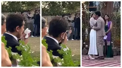 Aamir Khan tears up as Ira Khan and Nupur Shikhare say 'I do' at Udaipur wedding