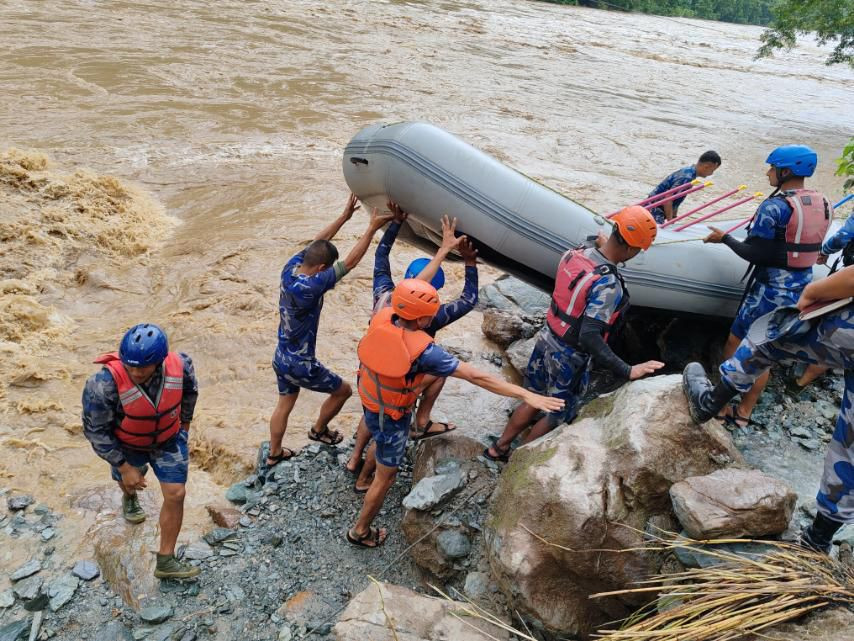 Trishuli River Landslide (symbolic picture)