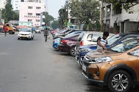 Sector V parking plaza, Kolkata traffic congestion