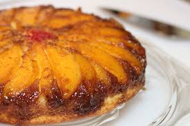Mango cashew upside-down cake,