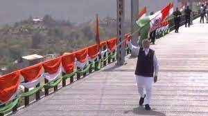 PM Modi inaugurates Chenab Bridge, World's highest railway bridge,