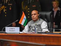 India’s Defence Minister Rajnath Singh,