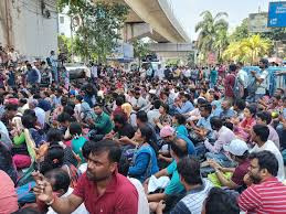 Bidhannagar SSC protest, unemployed teachers protest Kolkata,