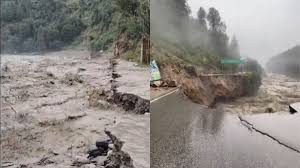 Himachal floods, Beas river flood, Chandigarh Manali highway washed away,