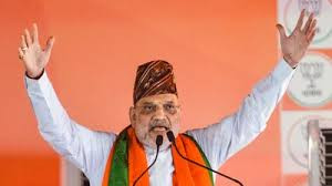 Amit Shah at the Kulit meeting on Tuesday.