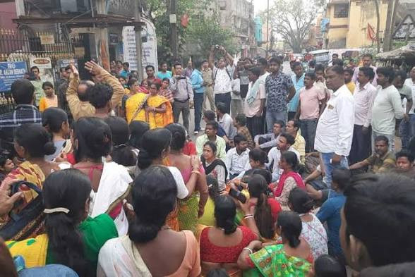 Bankura Lalbazar Bypass protest, TMC leaders controversy,