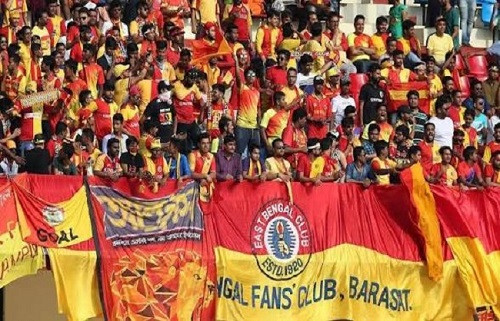 East Bengal vs Inter Kashi match at Yuva Bharati on Thursday