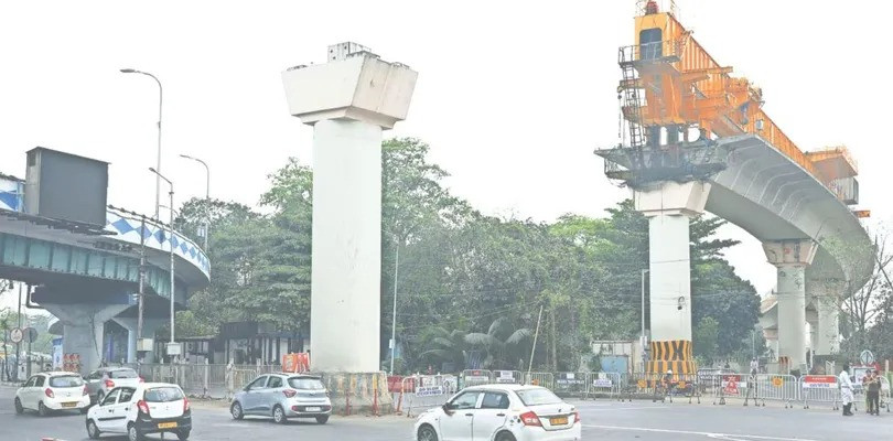Girder installation work at Chingrighata completed ahead of schedule