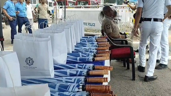 Kolkata Police stands by police personnel in hot weather, begins summer kit distribution program