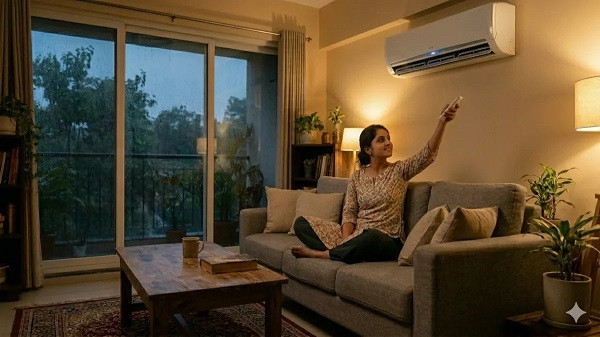 AC usage in monsoon