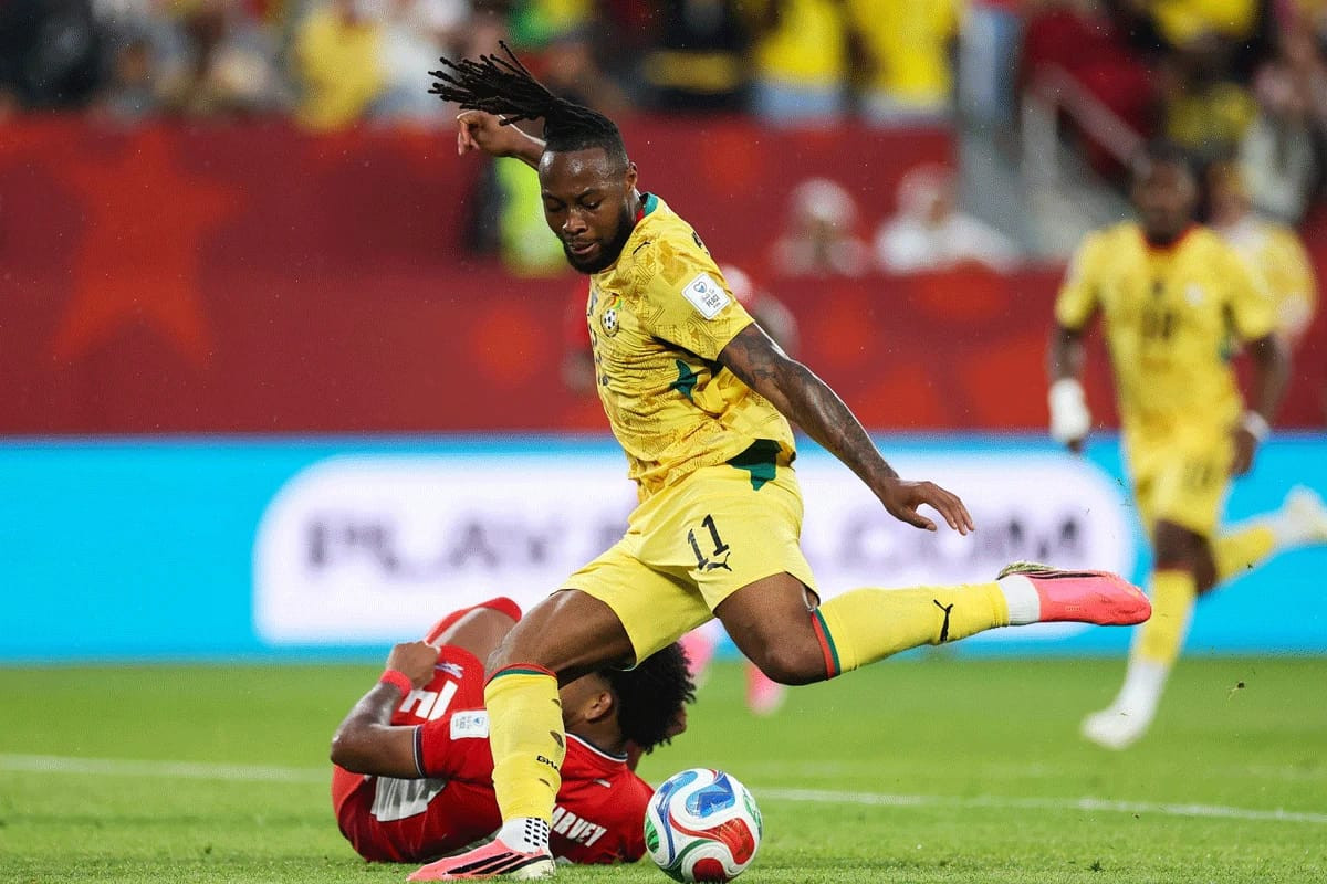 Ghana defeated Panama with a last-minute goal.