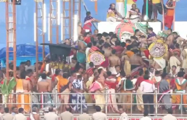 Lord Jagannath’s Snana Yatra in Puri; the Lord will go into seclusion for a fortnight.