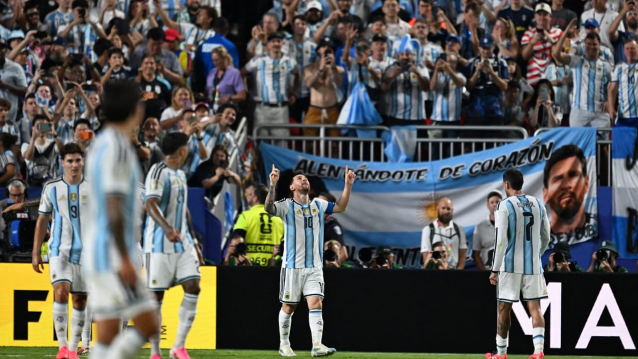 Messi hits a hat-trick; Argentina off to a flying start in the World Cup.