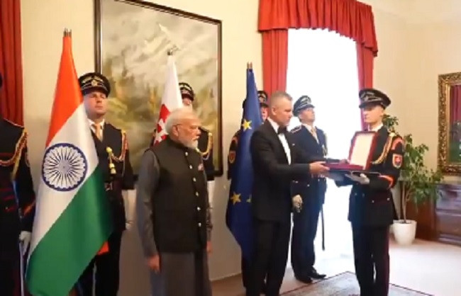 “A New Feather in Modi’s Crown, Prime Minister Honoured with Slovakia’s Highest Award”