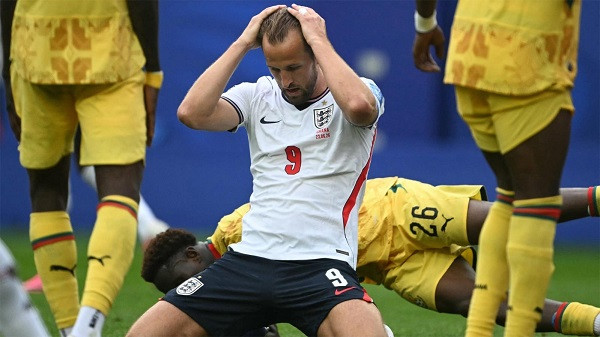 The match between England and Ghana ended in a goalless draw.