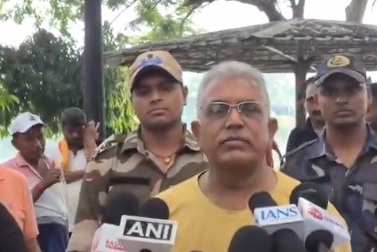The sooner the Trinamool party falls, the better: Dilip Ghosh.