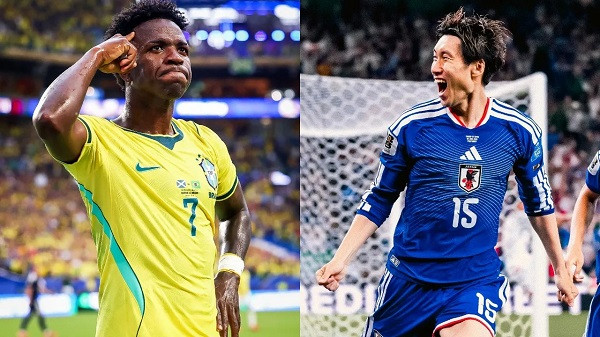 Vinícius Júnior and Daichi Kamada