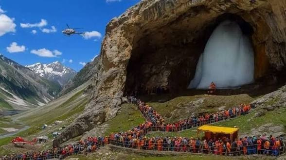 Amarnath Yatra resumes as weather improves; pilgrims delighted.