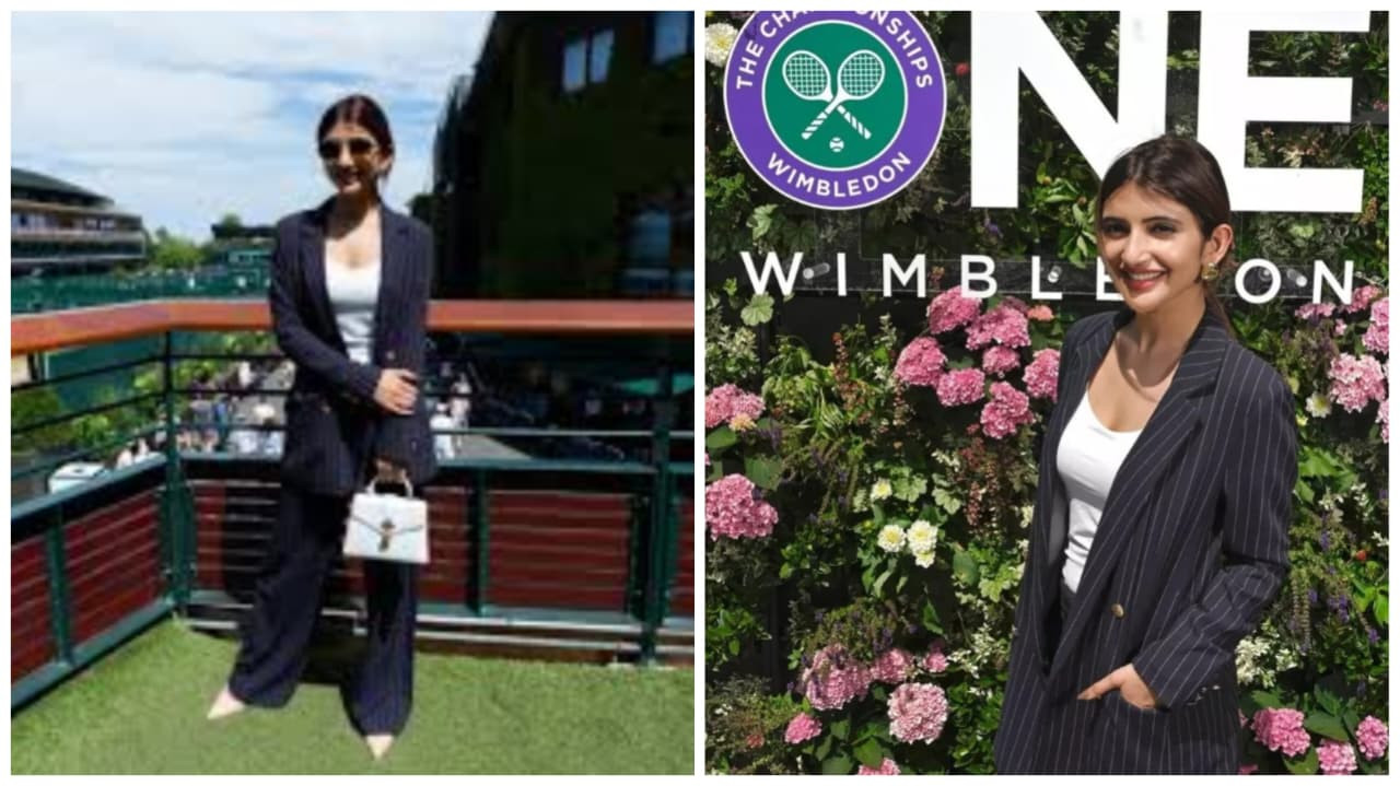 Sreeleela turns heads with elegant Wimbledon debut