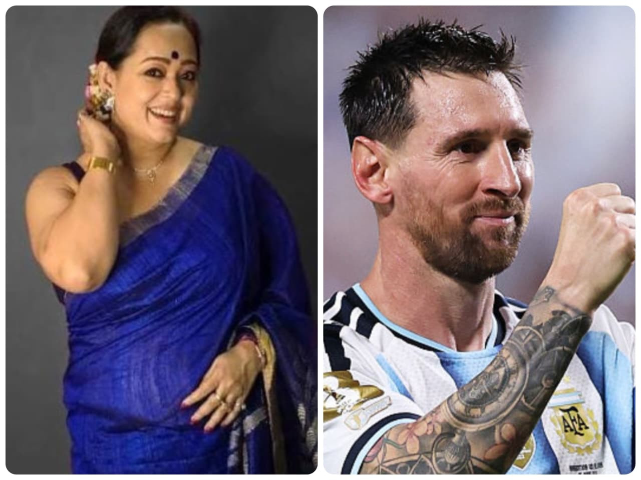 Aparajita Auddy admires Messi's calmness, comeback spirit and positive mindset