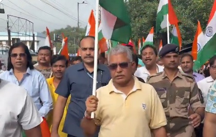 Tiranga Yatra organized in Kharagpur with great enthusiasm and zeal.