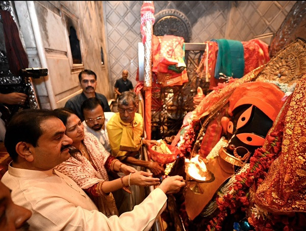 Gautam Adani's message after offering prayers at Kalighat Temple.
