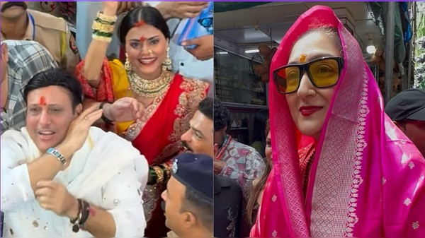 Govinda Visits Lalbaugcha Raja With Co-Star Komal Rani, Renewing Attention Around Personal Life