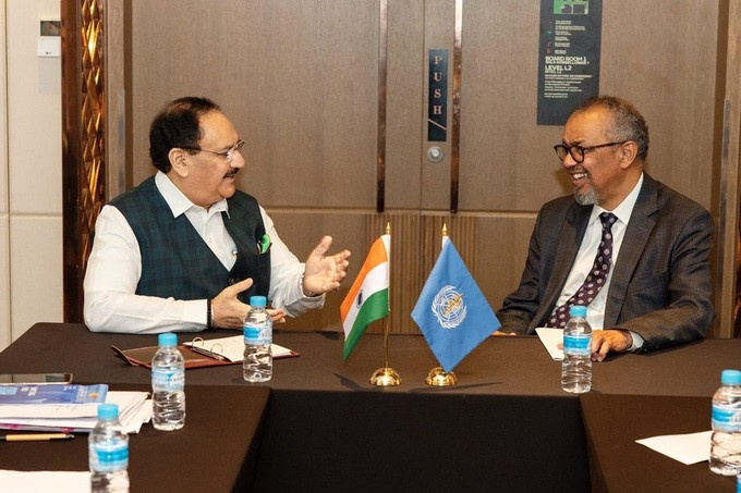 WHO chief Tedros  J.P. Nadda, India healthcare,