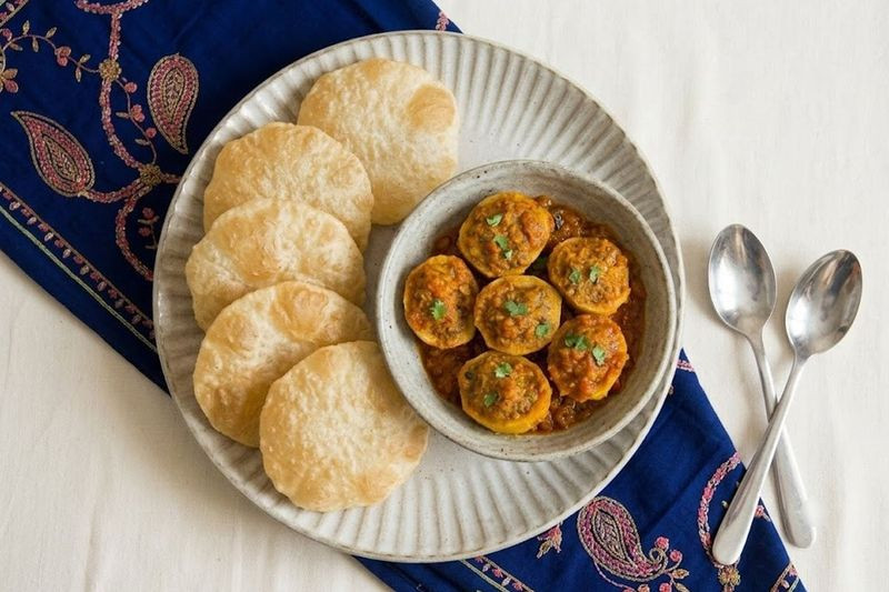 Aloo Dum with Cholar Dal  Recipe