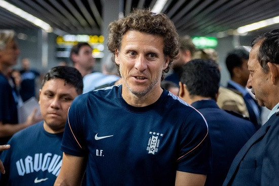 Uruguay coach Diego Forlán.